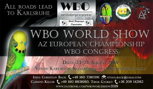 Einladung zur WBO World Show & AZ European Show 2019 in Karlsruhe vom 23. - 25. August 2019