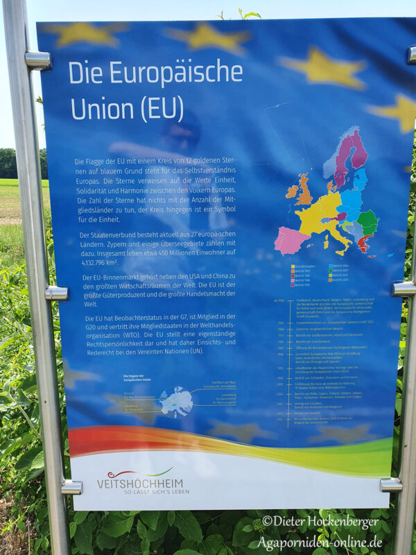 Kurzer Zwischenstopp am Geografischer Mittelpunkt der Europäischen Union (EU)