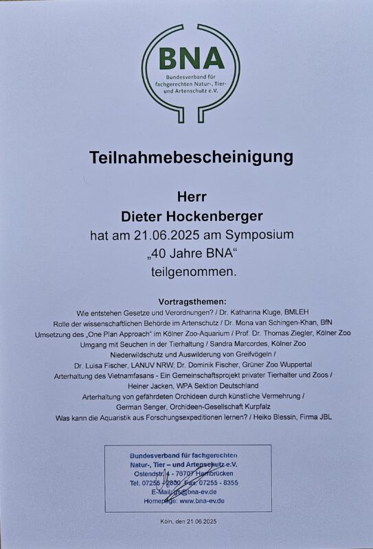Symposium "40 Jahre BNA"