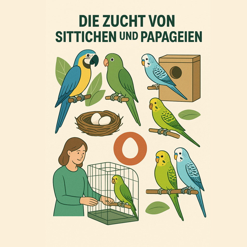 Zucht von Sittichen und Papageien
